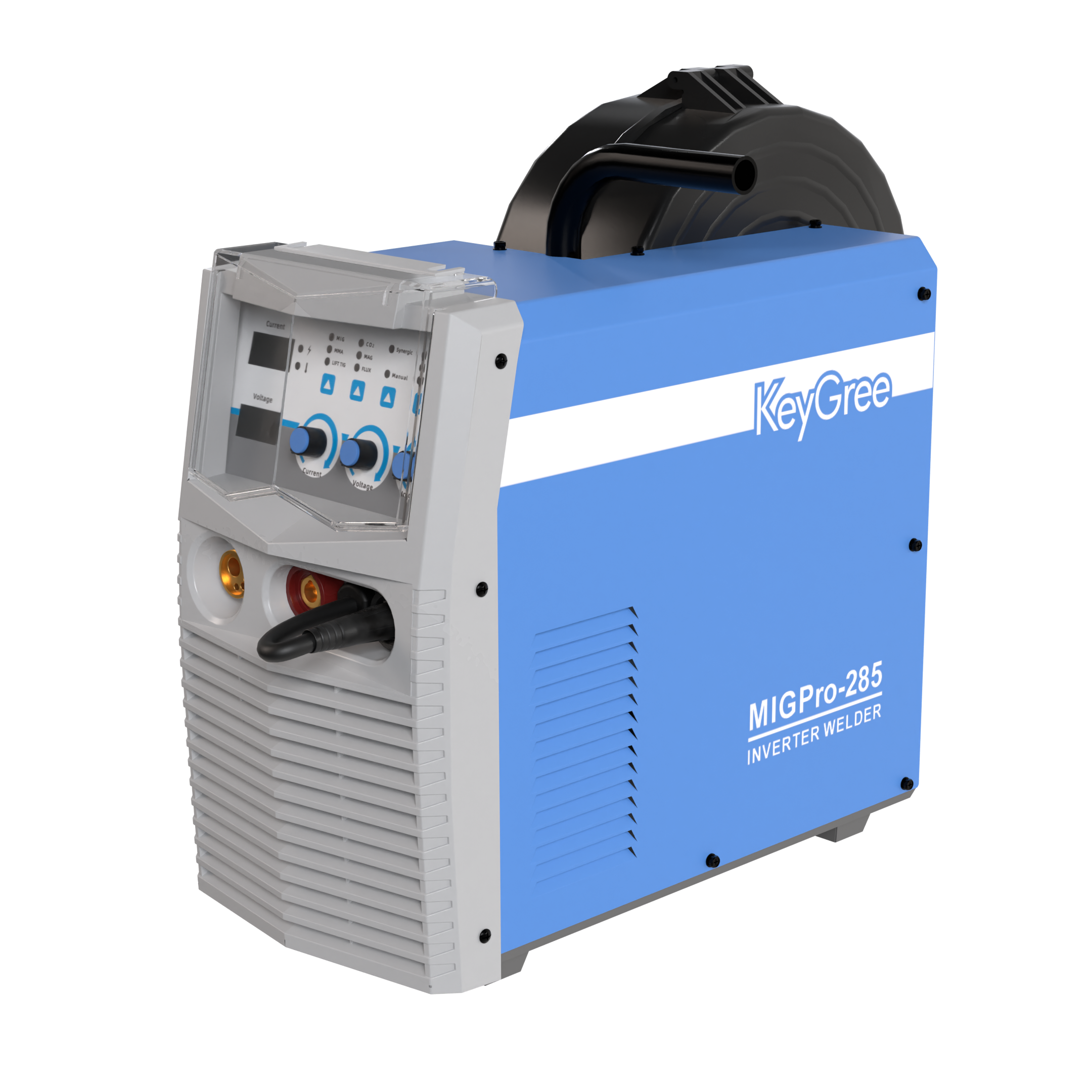 Built in MIG welder / FCAW welder / MIG welding machine—Synergic LED display